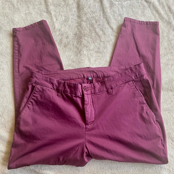 Kut from the Kloth Pants - Kut burgundy Joanna ankle trouser size 14W